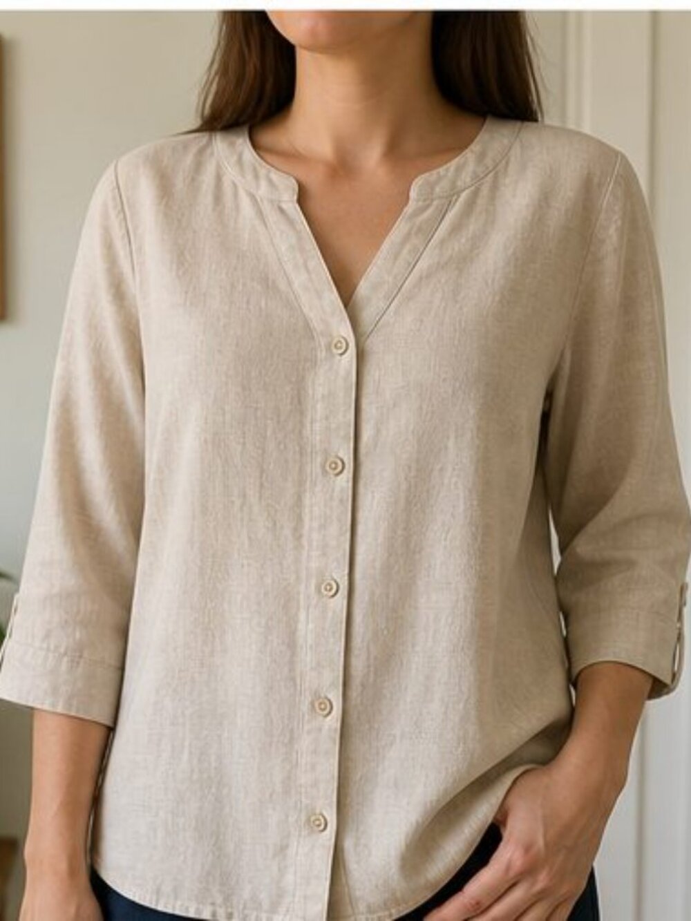 Sand Ruffle Blouse - Picture 2 of 6